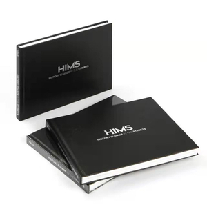 Custom Cheap Thick Hardcover Black Sketch Book Printing Services