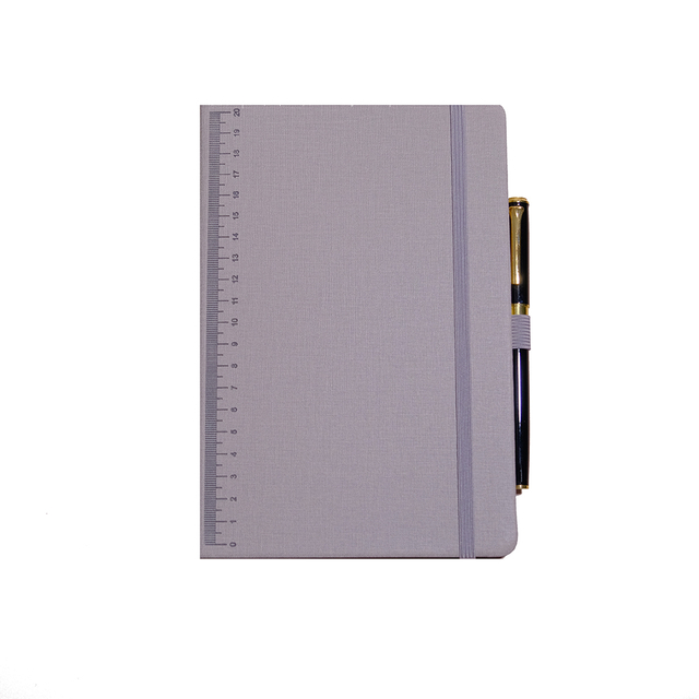 Pu Hardcover Notebook with Straps with Pen