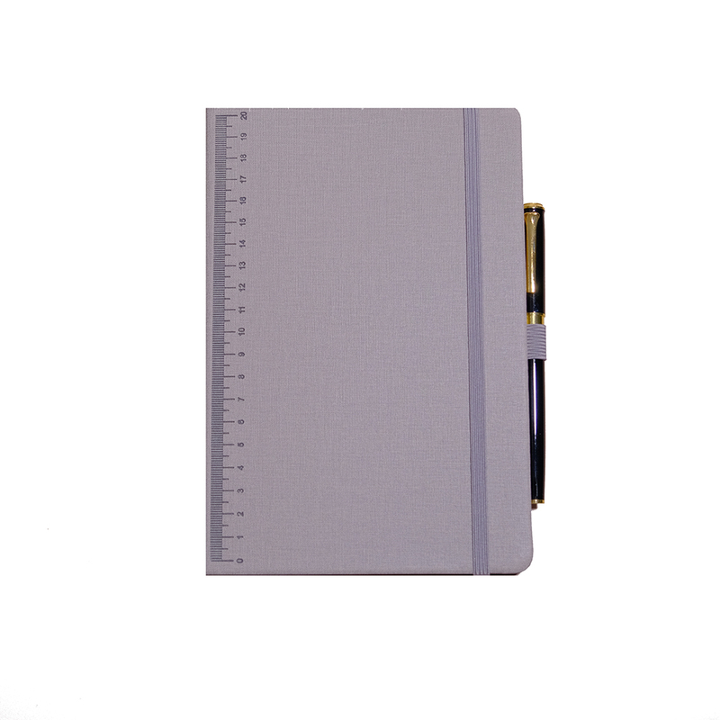 Pu Hardcover Notebook with Straps with Pen
